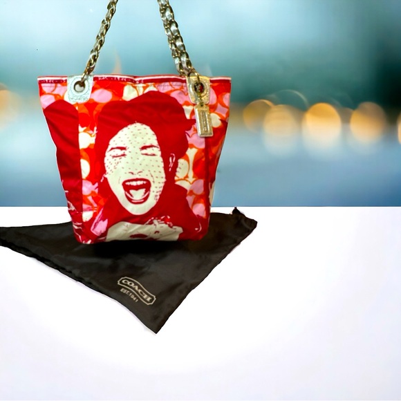 Coach Handbags - Coach Authentic Laughing Girl Parker Limited Edition Tote Shoulder Bag EUC